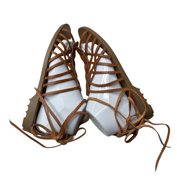 Westies Brown Leather Strap Sandals Size 8 - Picture 8 of 10